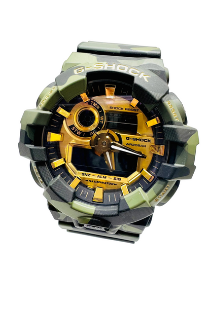 Men’s Casio G-Shock GA700CMG-3A Green Camo Resin Analog Digital Watch