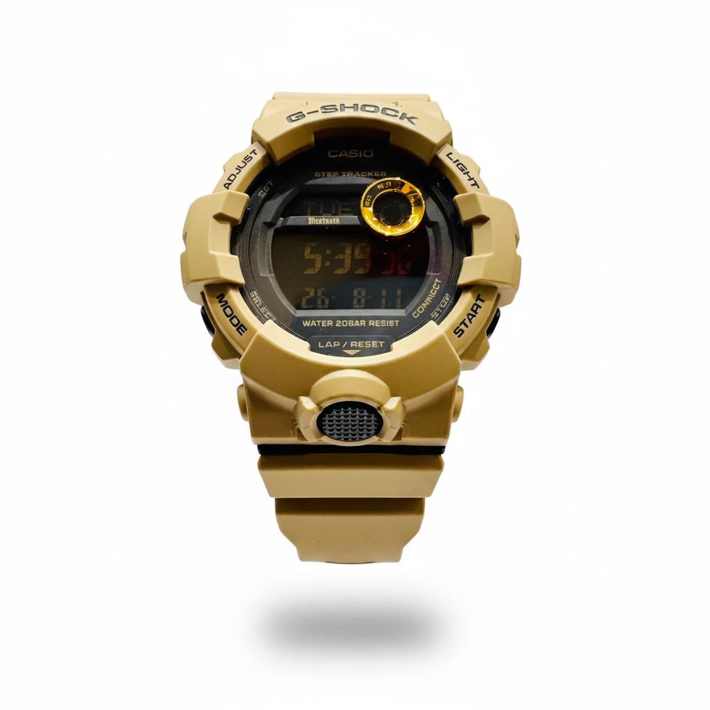 Men’s Casio G-Shock GBD800UC-5 Digital Power Trainer Brown Resin Watch