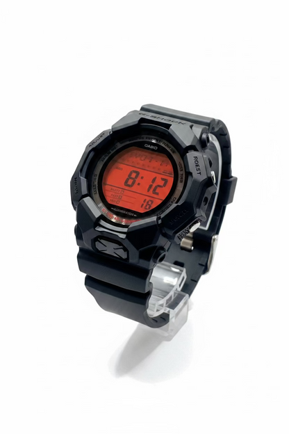 Men’s Casio G-Shock GD020BBR-1 Black Resin Red Digital Watch