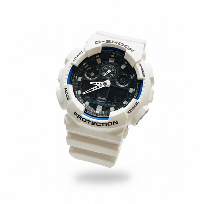 Men’s Casio G-Shock GA100B-7A White Analog Digital Watch