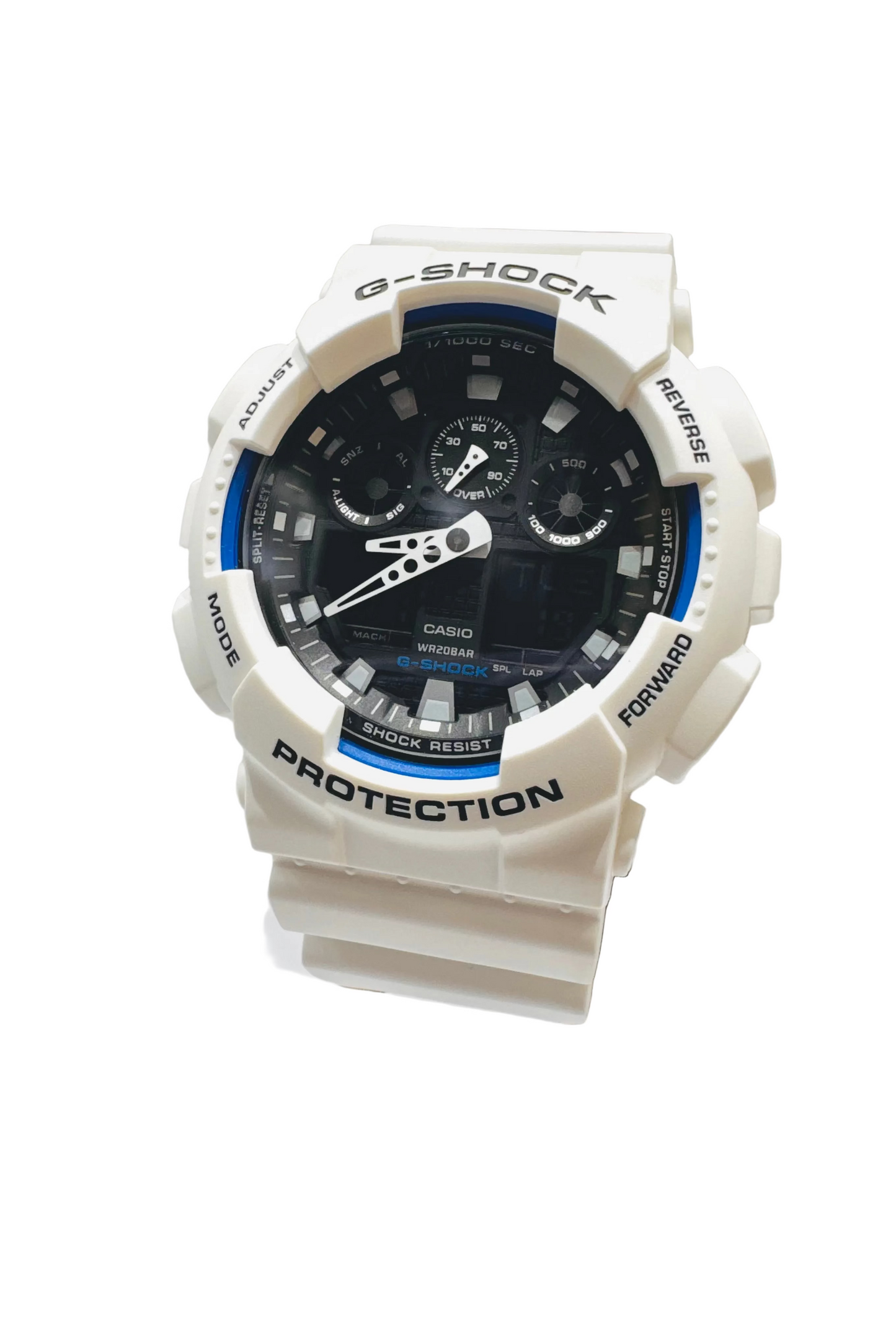 Men’s Casio G-Shock GA100B-7A White Analog Digital Watch