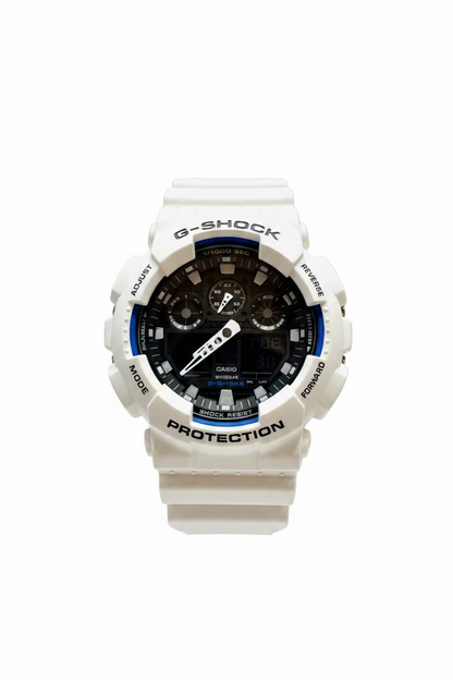 Men’s Casio G-Shock GA100B-7A White Analog Digital Watch