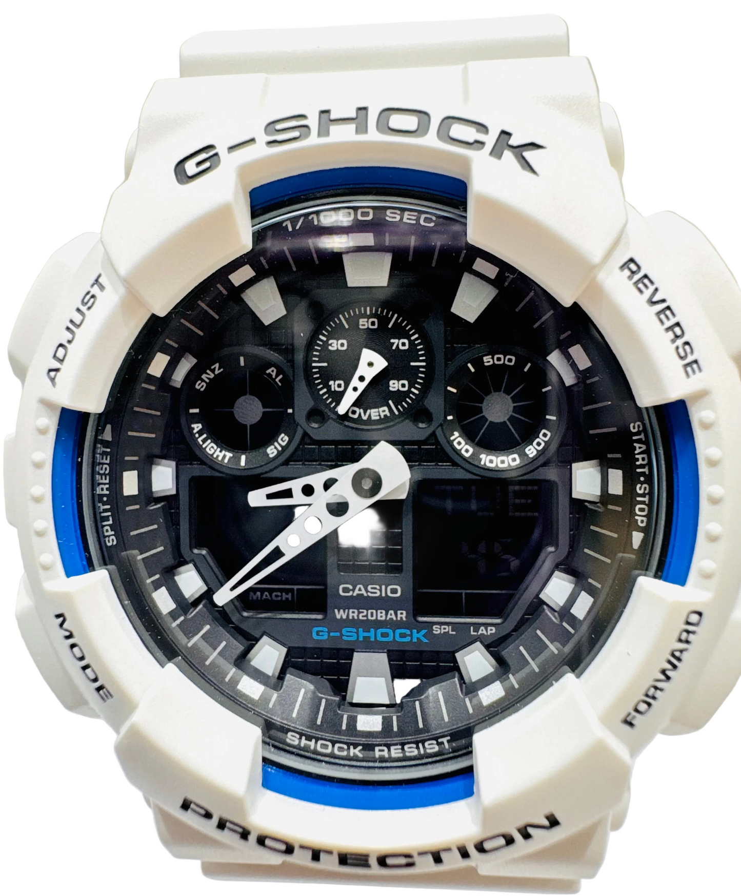 Men’s Casio G-Shock GA100B-7A White Analog Digital Watch