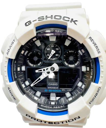 Men’s Casio G-Shock GA100B-7A White Analog Digital Watch