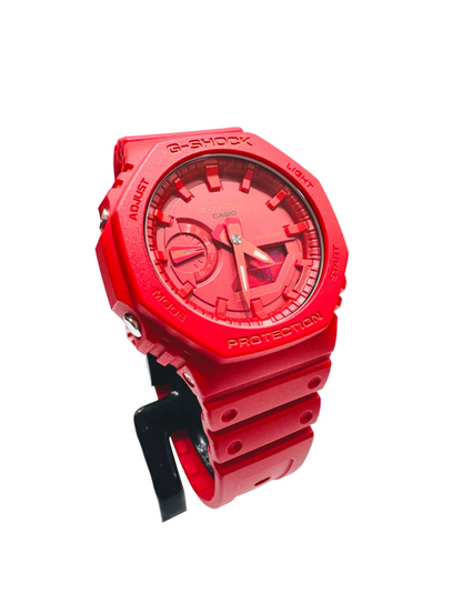 Casio G-Shock GA2100-4A Digital Analog Red Resin Watch