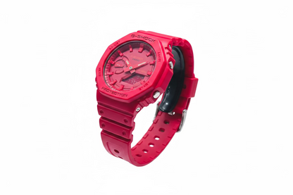 Casio G-Shock GA2100-4A Digital Analog Red Resin Watch
