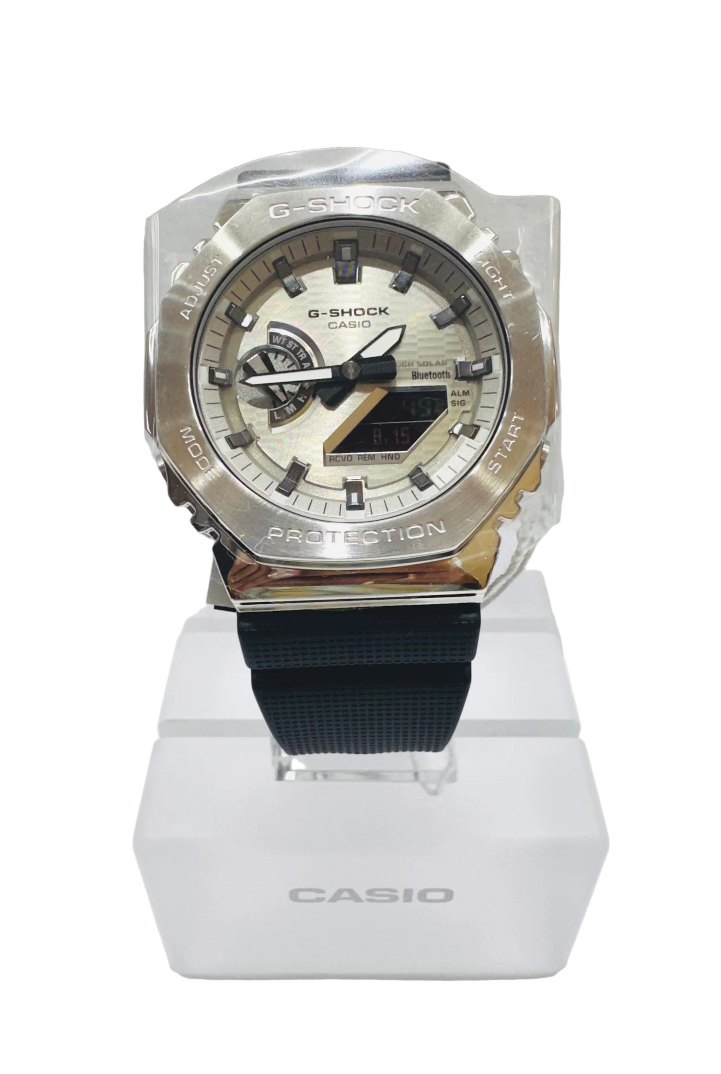 Casio G-Shock GBM2100A-8A Digital Analog White dial with Black strap Watch