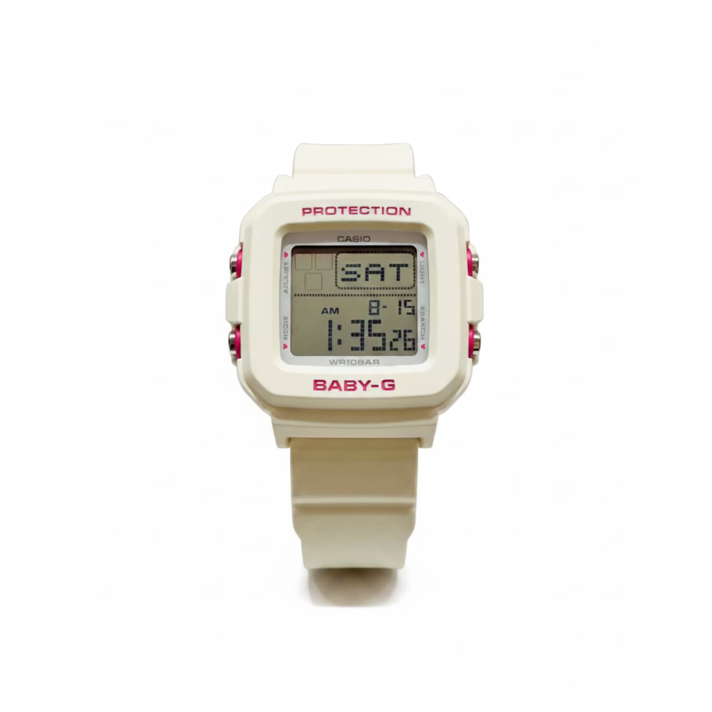 Casio BABY-G BGD10KH-7 Digital White & Pink Color Watch