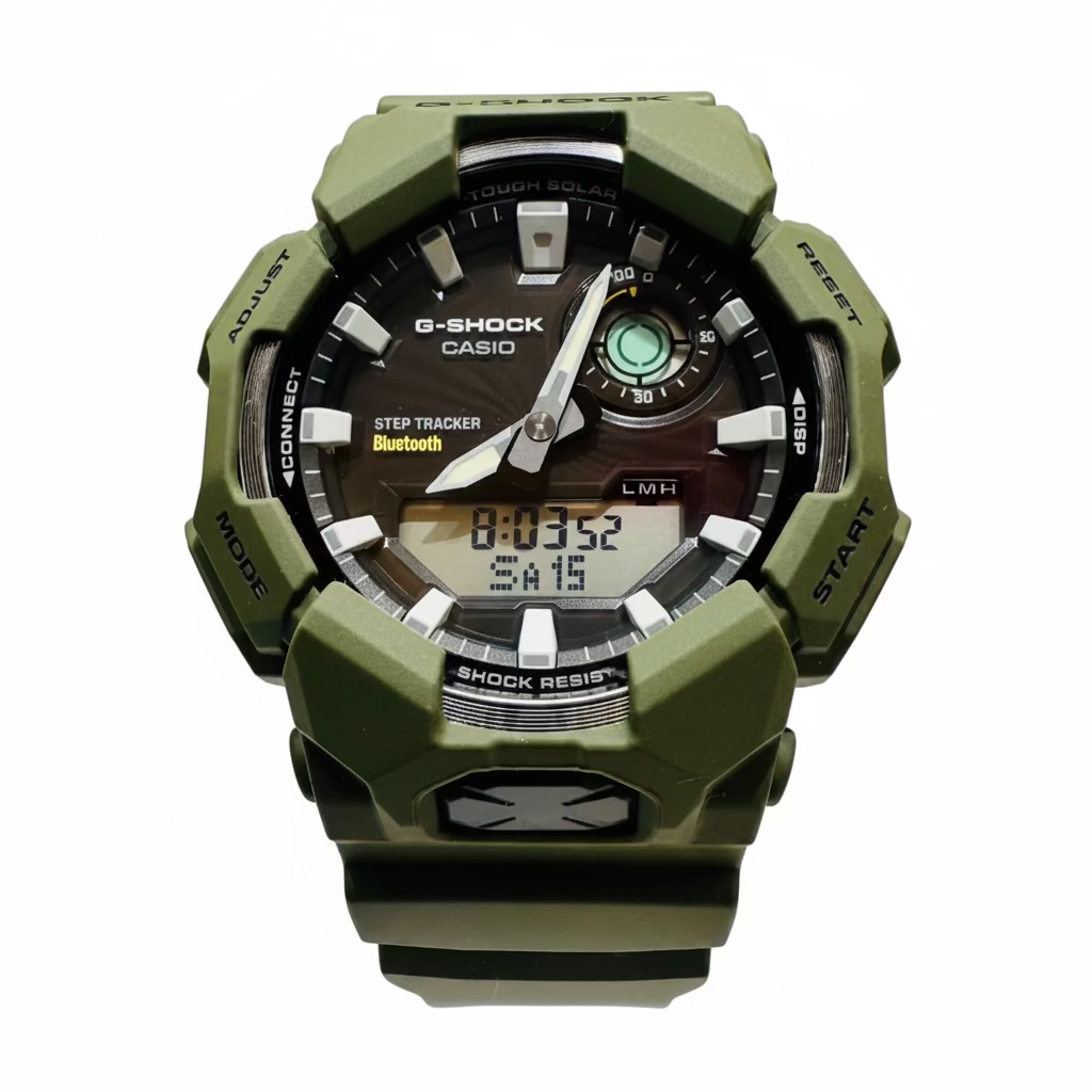 Casio G-Shock GAB010-3A Military Green Digital Analog Watch
