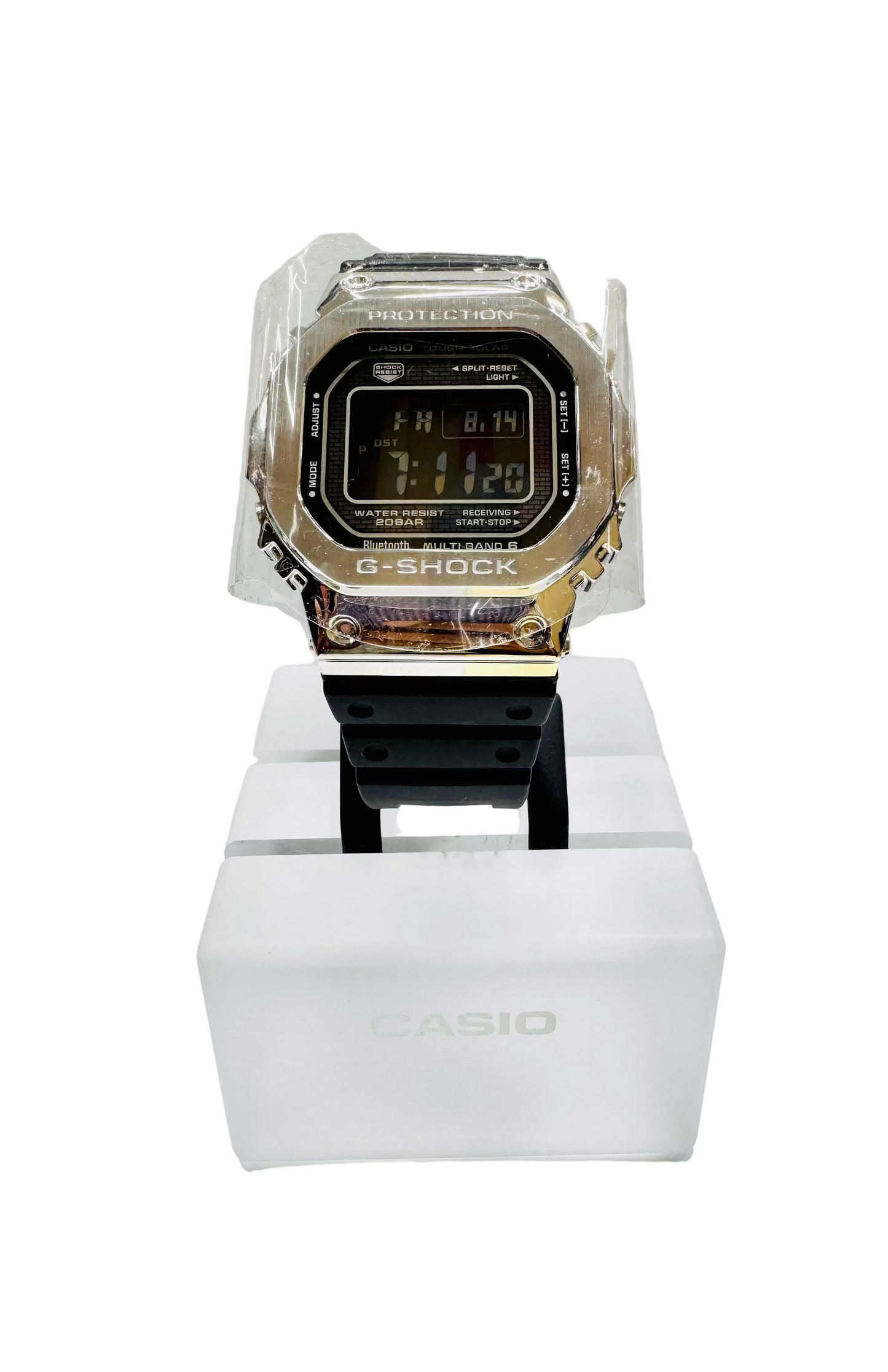 Casio G-Shock GMWB5000-1 Tough Solar Black Strap with Metal Dial Watch