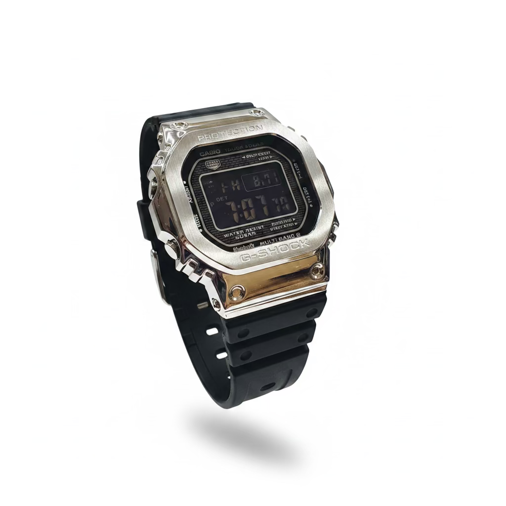 Casio G-Shock GMWB5000-1 Tough Solar Black Strap with Metal Dial Watch
