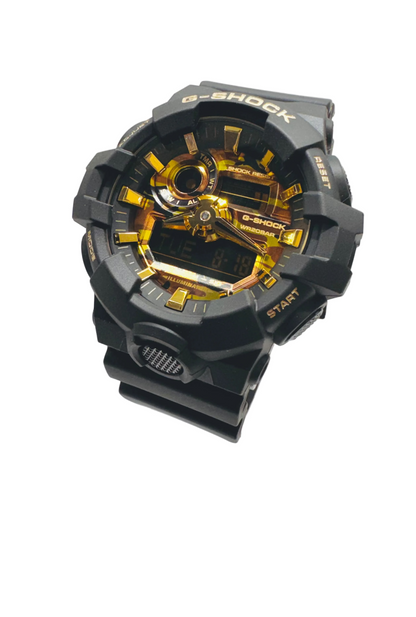 Casio G-Shock GA700CF-1A Digital Analog Black Resin Watch