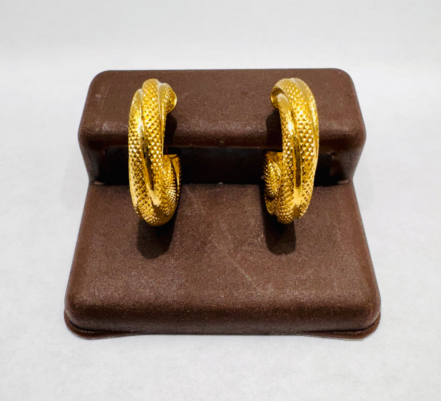 10K GOLD BABY HOOP EARRINGS, WEIGHT: 1.4gm