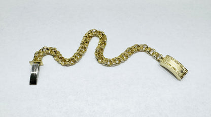 10K GOLD HOLLOW CHINO LINK BRACELET 7.5”, WEIGHT: 9.8gm, WIDTH: 6.7mm