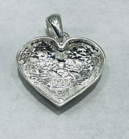 SILVER HEART NUGGET PENDANT, WEIGHT: 2.7gm