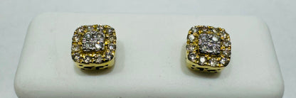 10K GOLD NATURAL DIAMOND EARRINGS 0.24CT
