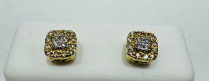 10K GOLD NATURAL DIAMOND EARRINGS 0.24CT