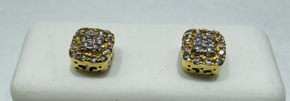 10K GOLD NATURAL DIAMOND EARRINGS 0.24CT