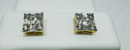 10K GOLD NATURAL DIAMOND EARRINGS 0.33CT