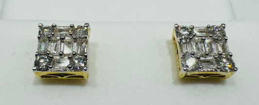 10K GOLD NATURAL DIAMOND EARRINGS 0.33CT