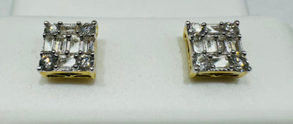 10K GOLD NATURAL DIAMOND EARRINGS 0.33CT