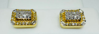 10K GOLD NATURAL DIAMOND EARRINGS 0.20CT