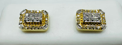 10K GOLD NATURAL DIAMOND EARRINGS 0.20CT