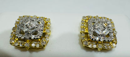 10K GOLD NATURAL DIAMOND EARRINGS 0.30CT