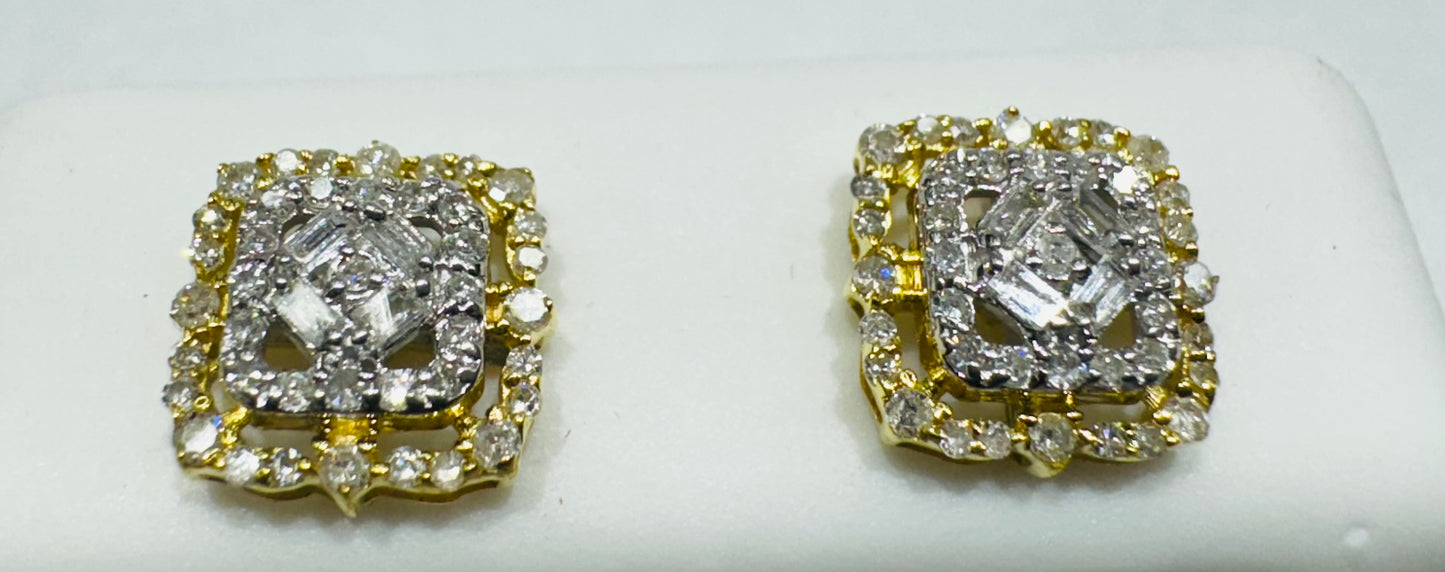 10K GOLD NATURAL DIAMOND EARRINGS 0.30CT