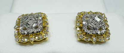 10K GOLD NATURAL DIAMOND EARRINGS 0.30CT