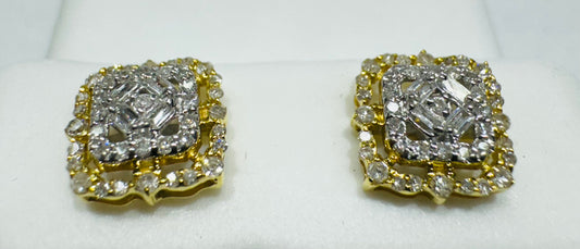 10K GOLD NATURAL DIAMOND EARRINGS 0.30CT