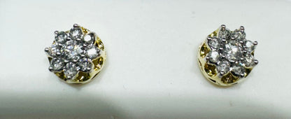 10K GOLD NATURAL DIAMOND EARRINGS 0.24CT