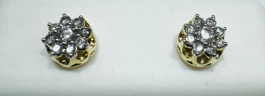 10K GOLD NATURAL DIAMOND EARRINGS 0.24CT