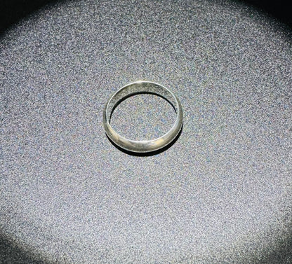 SILVER BAND RING, SIZE: 7, WEIGHT: 4.2gm