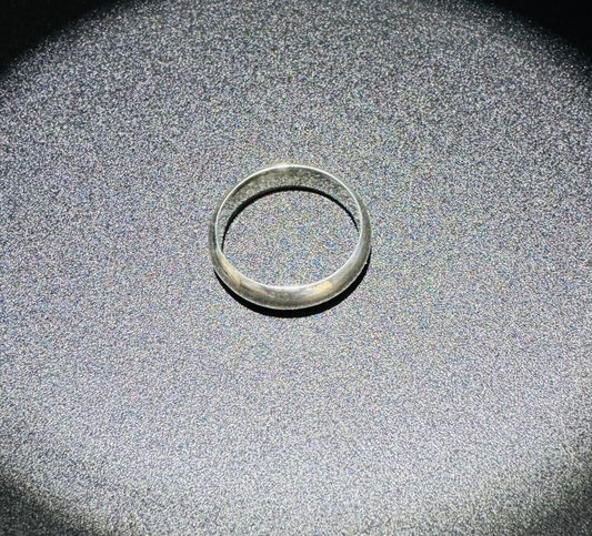 SILVER BAND RING, SIZE: 7, WEIGHT: 4.2gm