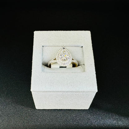 14K GOLD LAB GROWN DIAMOND RING-1.25CT