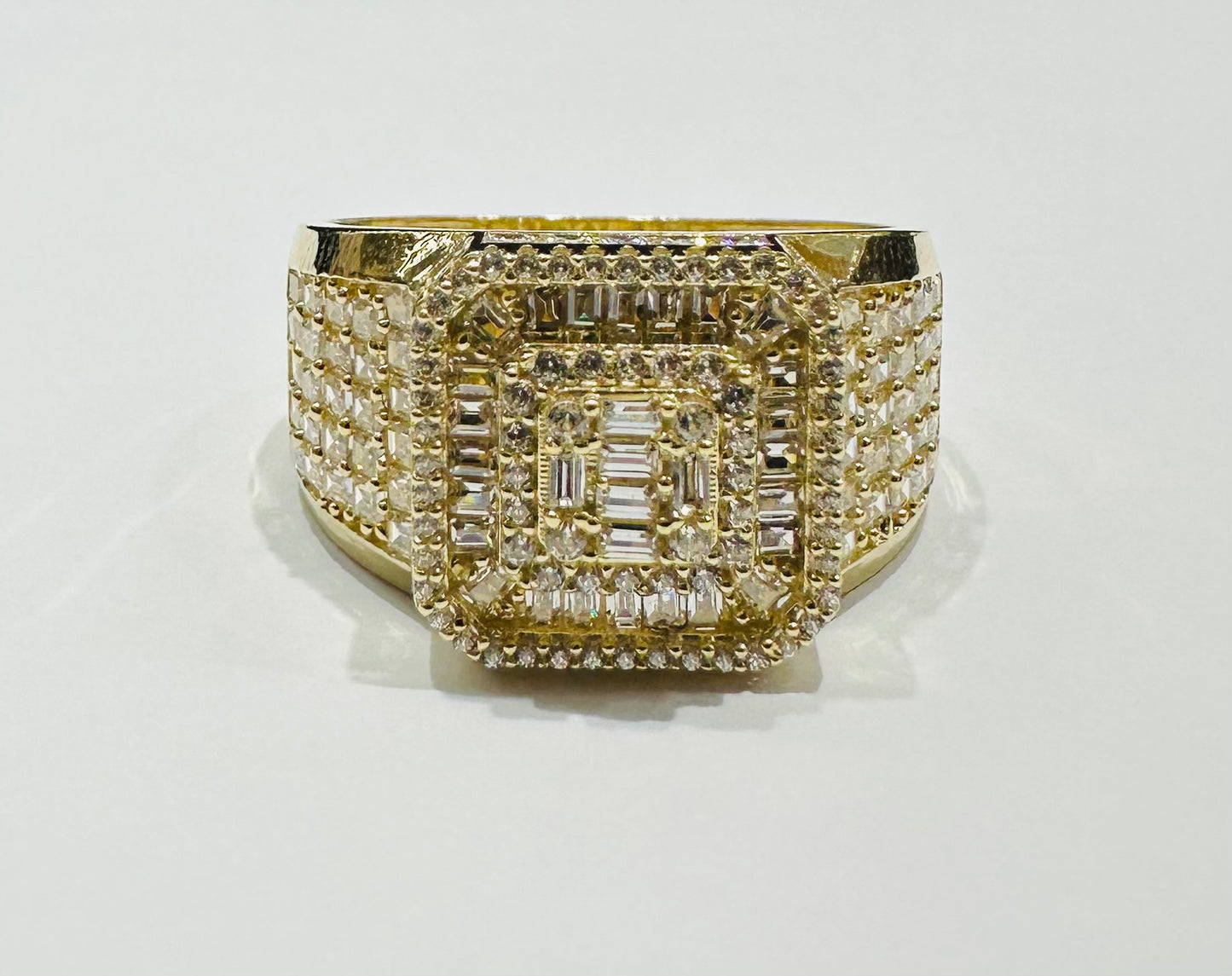 10K GOLD BAGUETTE RING- 4.2gm