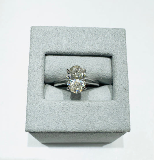 14K GOLD LAB GROWN DIAMOND RING-2CT