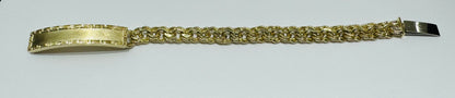 10K GOLD SEMI SOLID CHINO LINK BRACELET 9” WEIGHT: 26gm