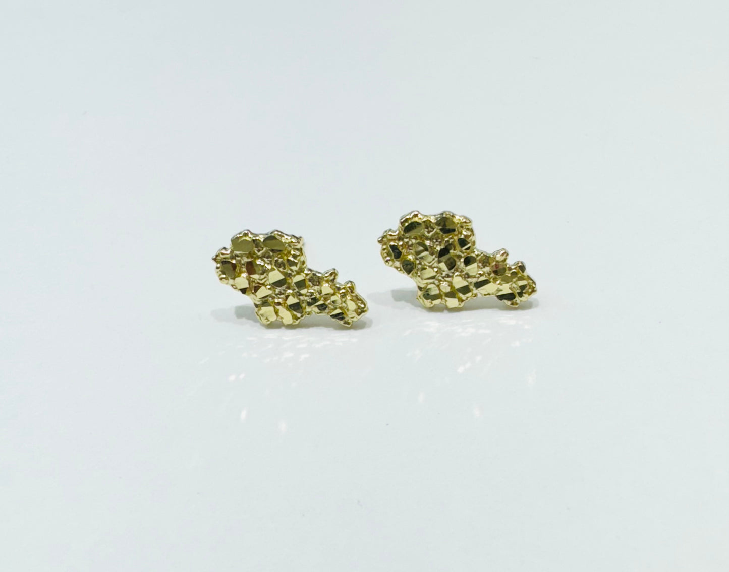 10K GOLD NUGGET EARRINGS