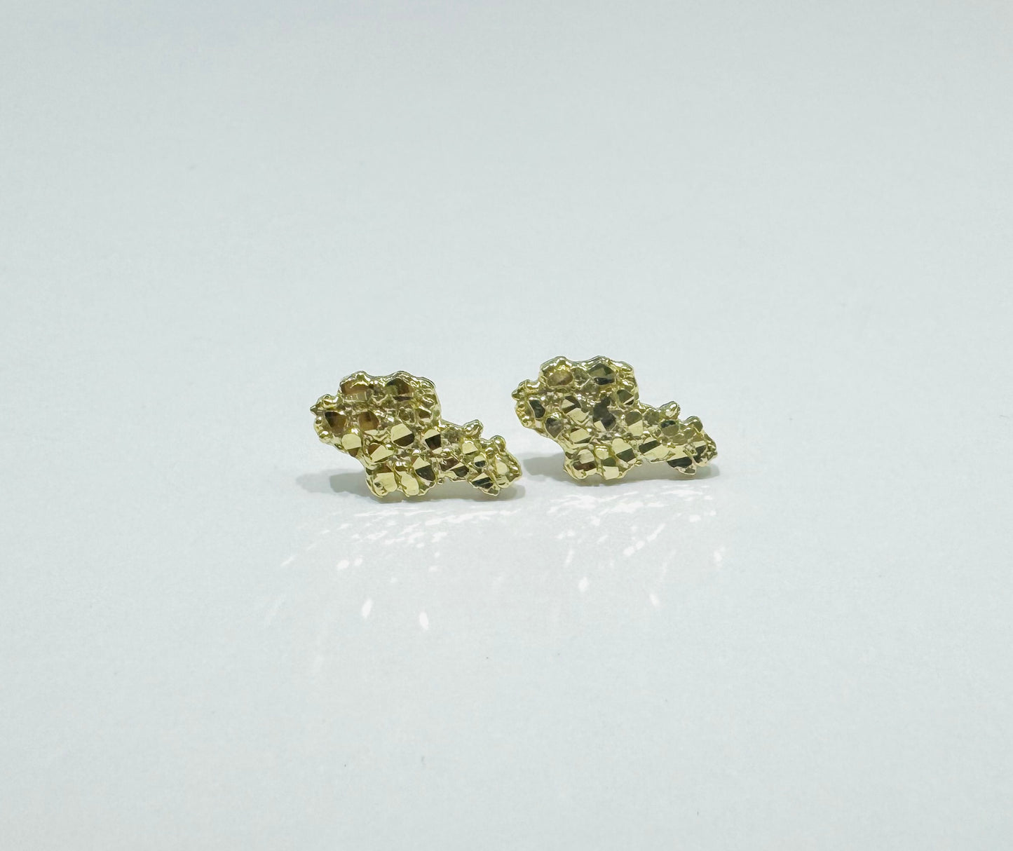 10K GOLD NUGGET EARRINGS