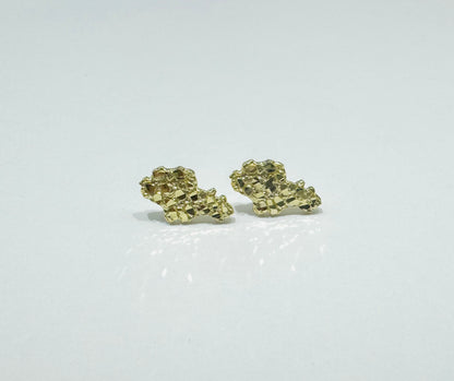 10K GOLD NUGGET EARRINGS