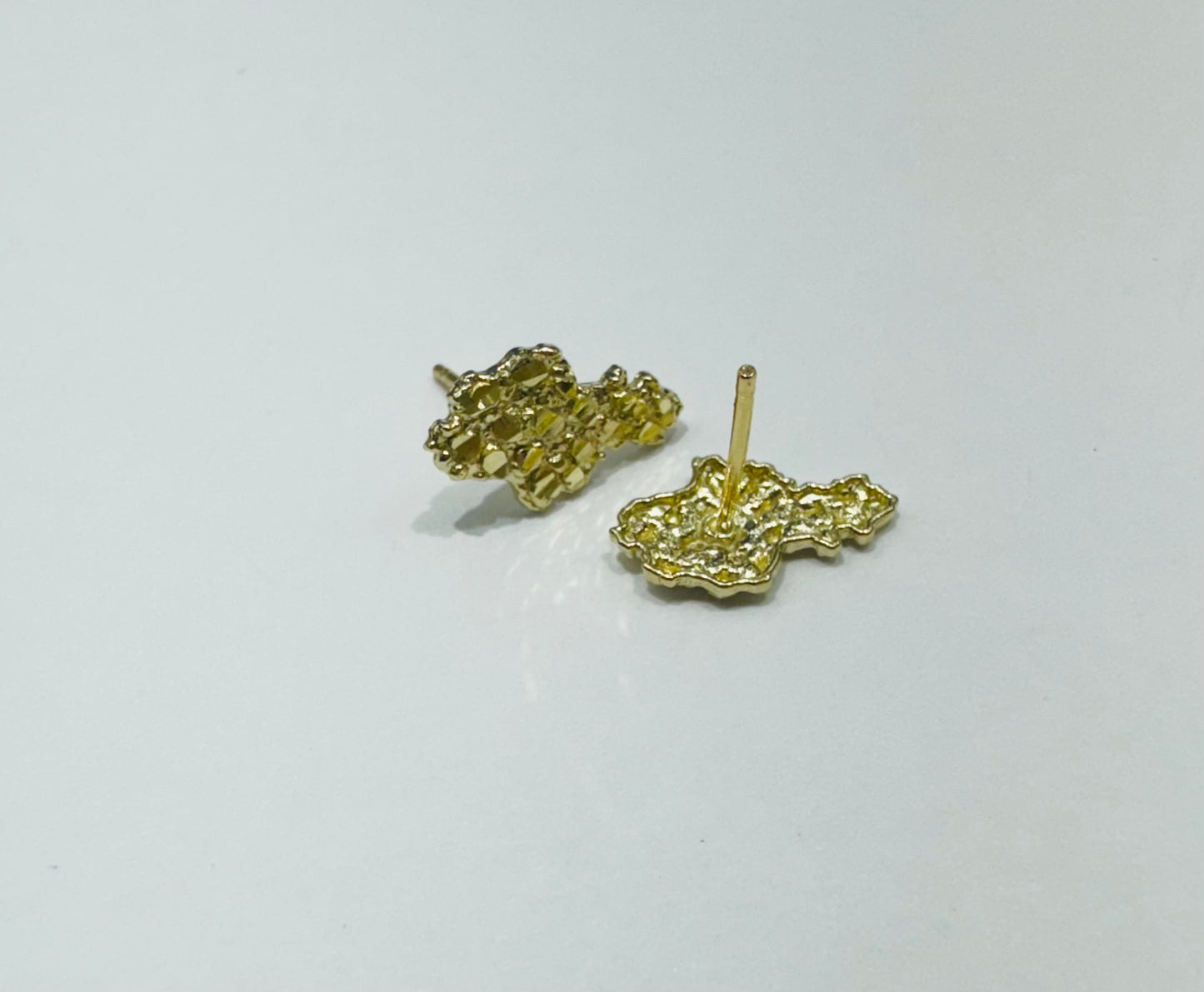 10K GOLD NUGGET EARRINGS
