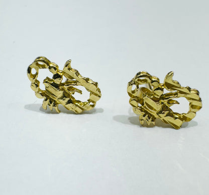 10K GOLD SCORPION EARRINGS