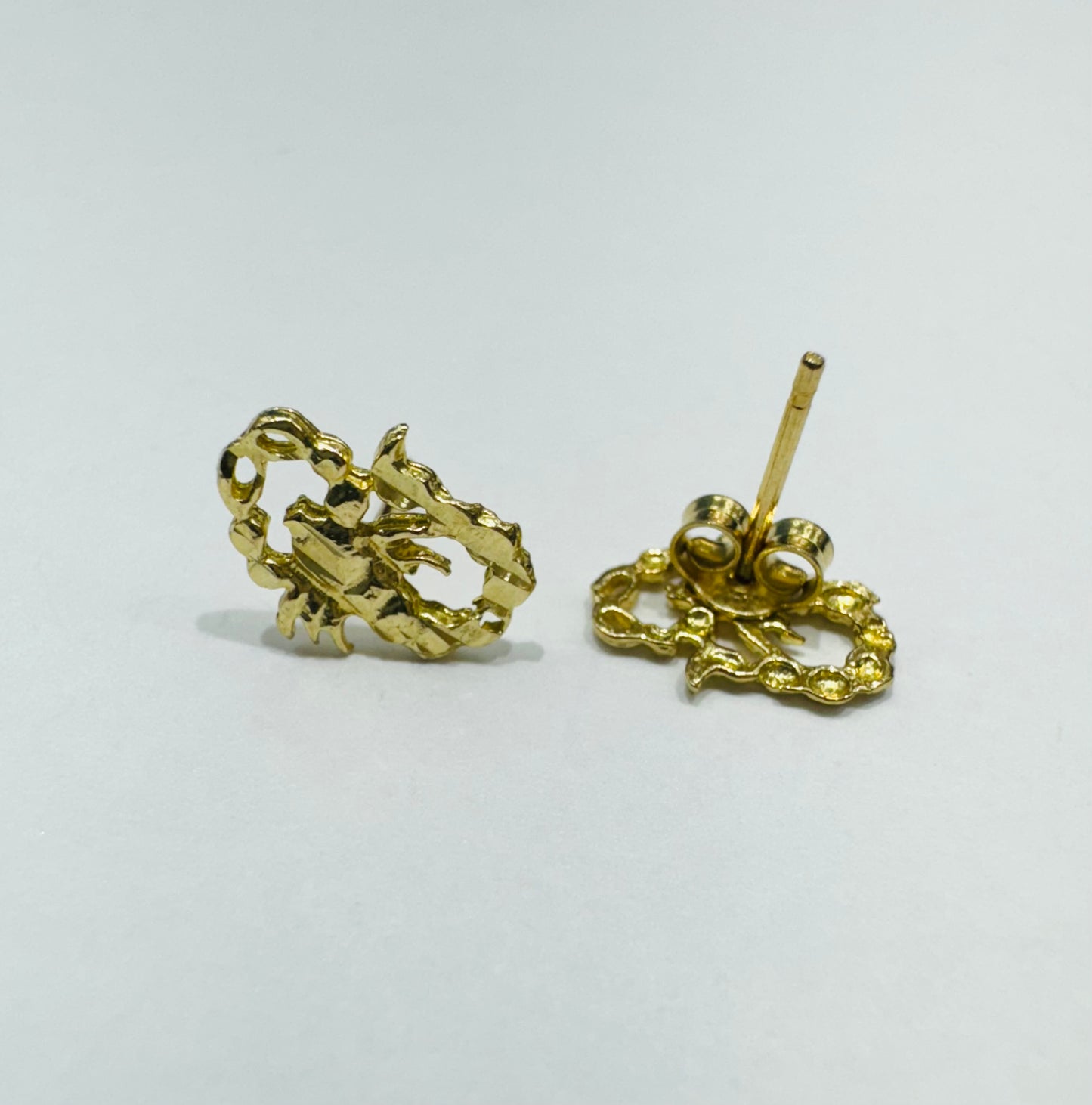 10K GOLD SCORPION EARRINGS