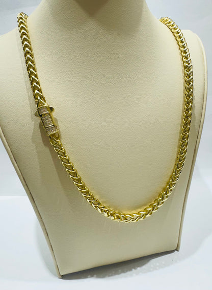 10K GOLD FRANCO CHAIN 22”, WEIGHT: 26.8gm