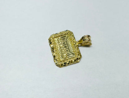 10K GOLD LAST SUPPER PENDANT, WEIGHT: 1.6gm