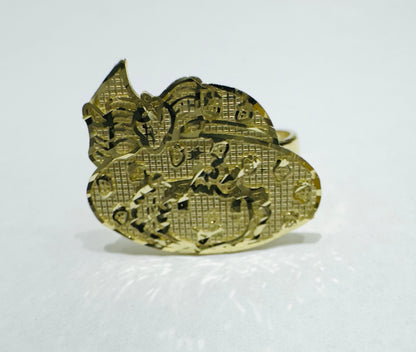 10K GOLD STRAWBERRY SHORTCAKE RING, WEIGHT: 2gm