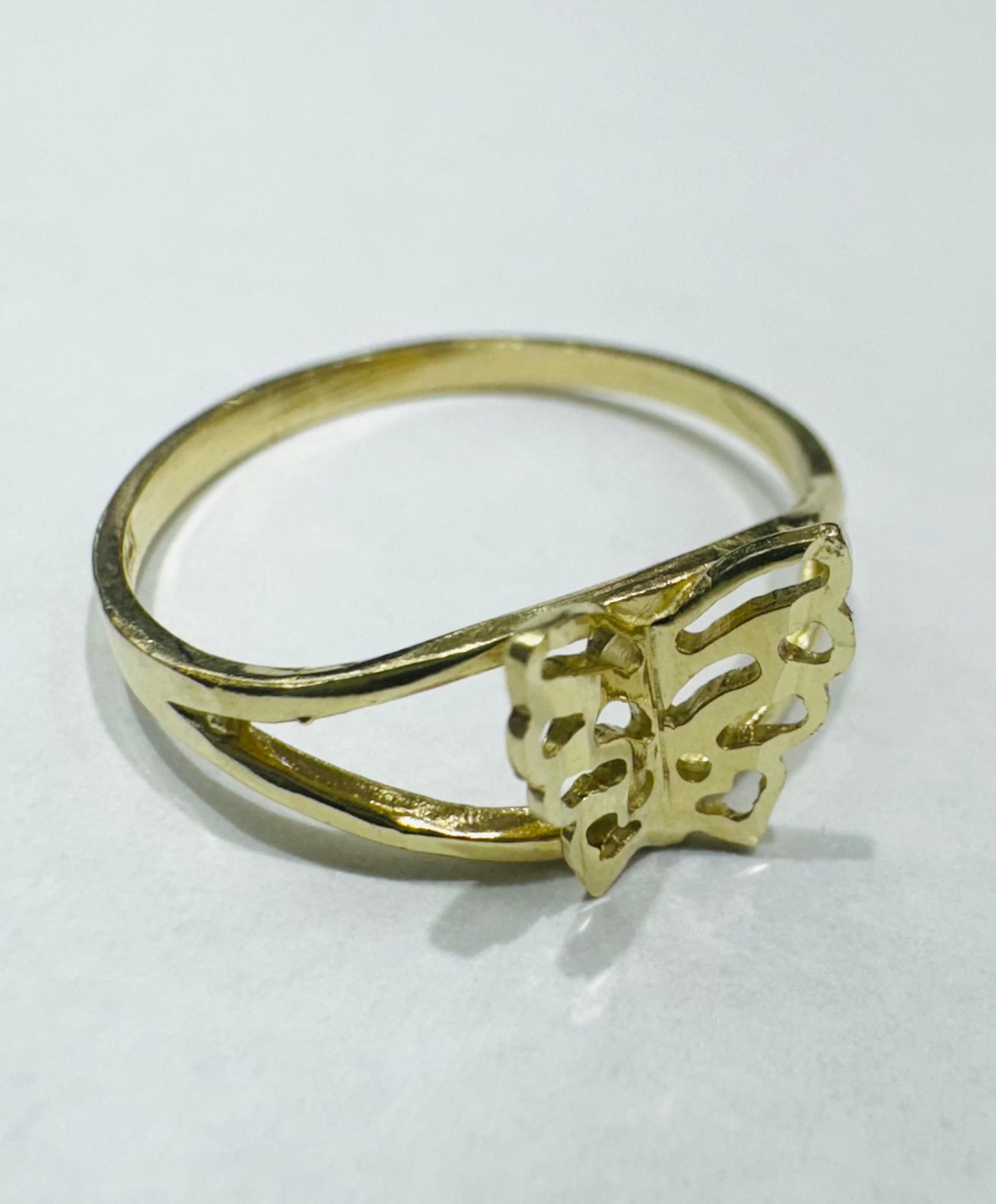10K GOLD BUTTERFLY RING, SIZE: 6.5