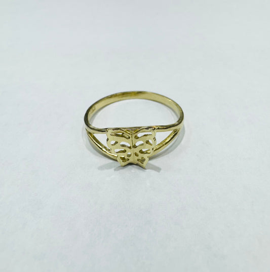 10K GOLD BUTTERFLY RING, SIZE: 6.5